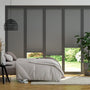 Colorized BiFold ClickFIT DuoLuxe Anchor Grey  Pleated Blind 2038