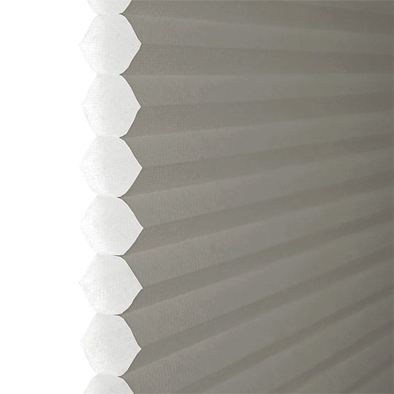 ColorizedPLA BiFold ClickFIT DuoLuxe Ash  Pleated Blind 2040