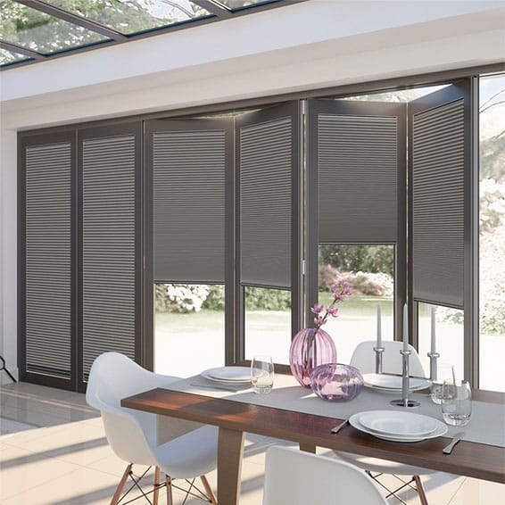 ColorizedZoom BiFold ClickFIT DuoLuxe Ash  Pleated Blind 2040