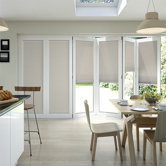 Colorized BiFold ClickFIT Latte Pleated Blind 2054