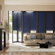 Colorized BiFold ClickFIT Royal Blue Pleated Blind 2057