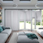 Colorized BiFold ClickFIT Palest Grey Pleated Blind 2055