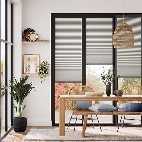 Colorized BiFold ClickFIT DuoShade Stucco Pleated Blind 2067