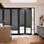 Colorized BiFold ClickFit DuoShade Cliffside Grey Pleated Blind 2068