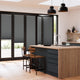 ColorizedZoom BiFold ClickFit DuoShade Cliffside Grey Pleated Blind 2068