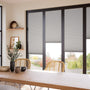ColorizedZoom BiFold ClickFIT DuoShade Lunar Grey Pleated Blind 2070