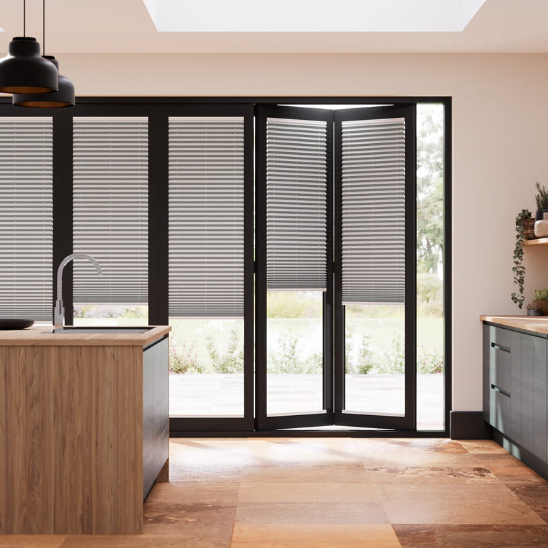 Colorized BiFold ClickFIT Premier Argent Pleated Blind 2071