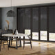 ColorizedZoom BiFold ClickFIT Voile Charcoal Grey Pleated Blind 2076