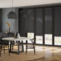 ColorizedZoom BiFold ClickFIT Voile Charcoal Grey Pleated Blind 2076