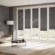 ColorizedZoom BiFold ClickFIT Voile Graphite Grey Pleated Blind 2079