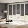 ColorizedZoom BiFold ClickFIT Voile Graphite Grey Pleated Blind 2079