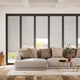 Colorized BiFold ClickFIT Voile Natural Grey Pleated Blind 2080