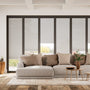 Colorized BiFold ClickFIT Voile Natural Grey Pleated Blind 2080