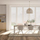 Colorized BiFold ClickFIT Voile Classic White Pleated Blind 2077