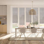 Colorized BiFold ClickFIT Voile Warm Grey Pleated Blind 2084