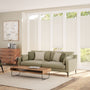 ColorizedZoom BiFold Adapt DuoLuxe Soft White Pleated Blind 2095