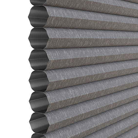 ColorizedPLA BiFold Adapt DuoLuxe Anchor Grey Pleated Blind 2085