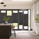 Colorized BiFold Adapt DuoLuxe Liquorice Pleated Blind 2091