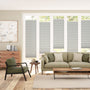 Colorized BiFold Adapt DuoLuxe Misty Grey Pleated Blind 2092