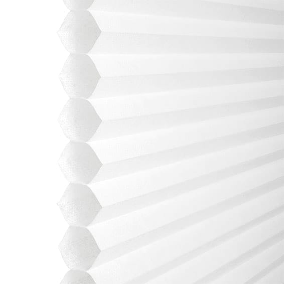 ColorizedPLA BiFold Adapt DuoLuxe Ice White Pleated Blind 2090