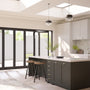 ColorizedZoom BiFold Adapt DuoLuxe Ice White Pleated Blind 2090