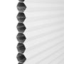ColorizedPLA BiFold Adapt DuoShade Frost White Pleated Blind 2098