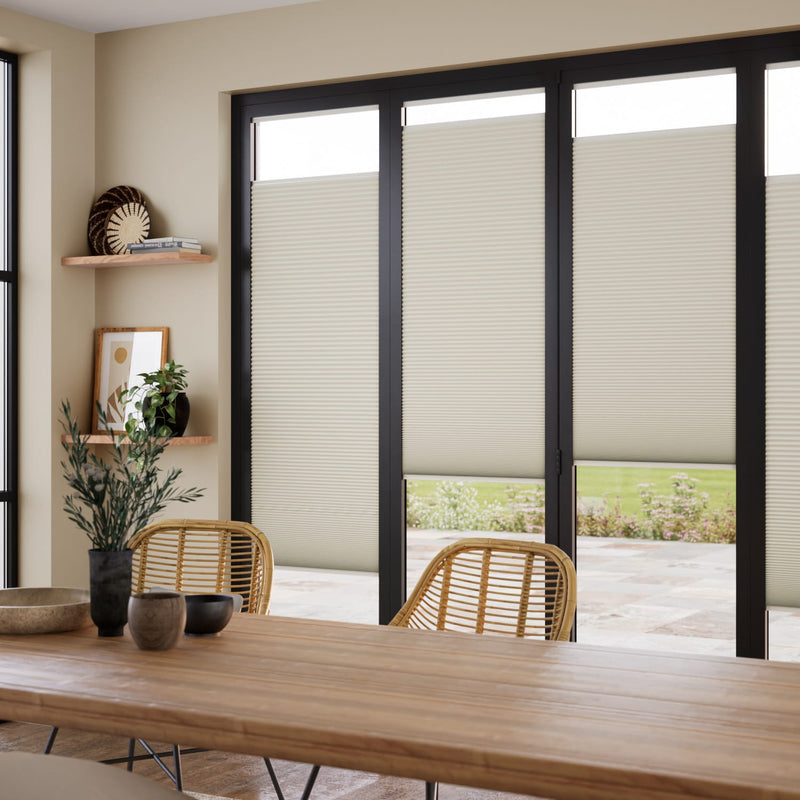 ColorizedZoom BiFold Adapt DuoShade Limewash Pleated Blind 2100