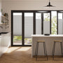 Colorized BiFold Adapt DuoShade Lunar Grey Pleated Blind 2104
