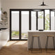 Colorized Bifold Adapt DuoShade White Pleated Blind 2099