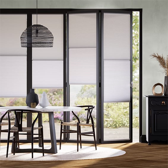 Colorized BiFold Night & Day Duo Moonlight Pleated Blind 2109