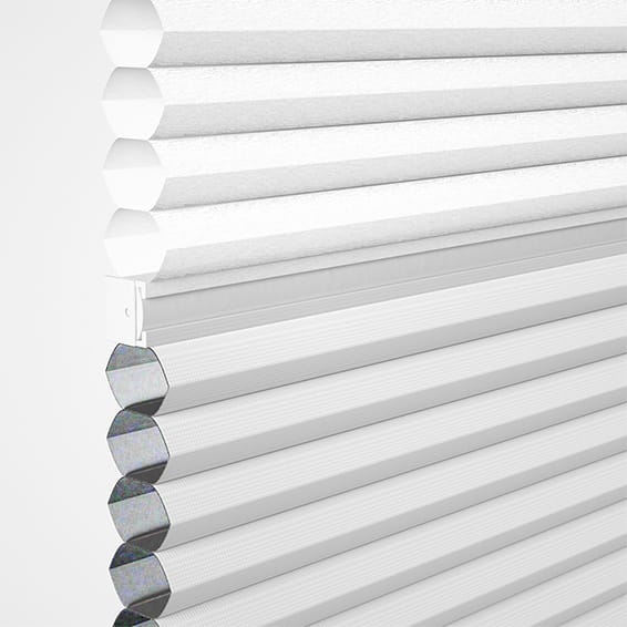 ColorizedPLA BiFold Night & Day Duo Snowdrift Pleated Blind 2110