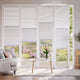 Colorized BiFold Night & Day Duo Snowdrift Pleated Blind 2110