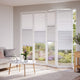 ColorizedZoom BiFold Night & Day Duo Snowdrift Pleated Blind 2110