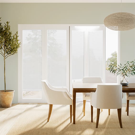 Colorized BiFold Gloss White Venetian - 16mm Slat 2114