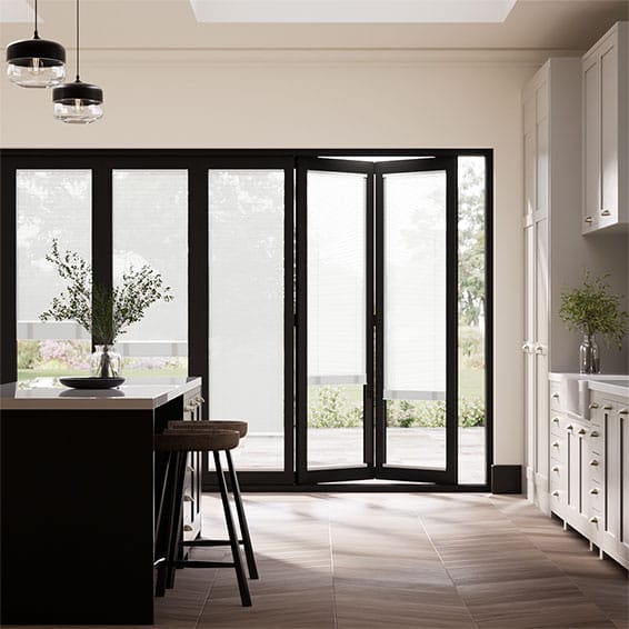 Colorized BiFold Matte White Venetian - 16mm Slat 2119