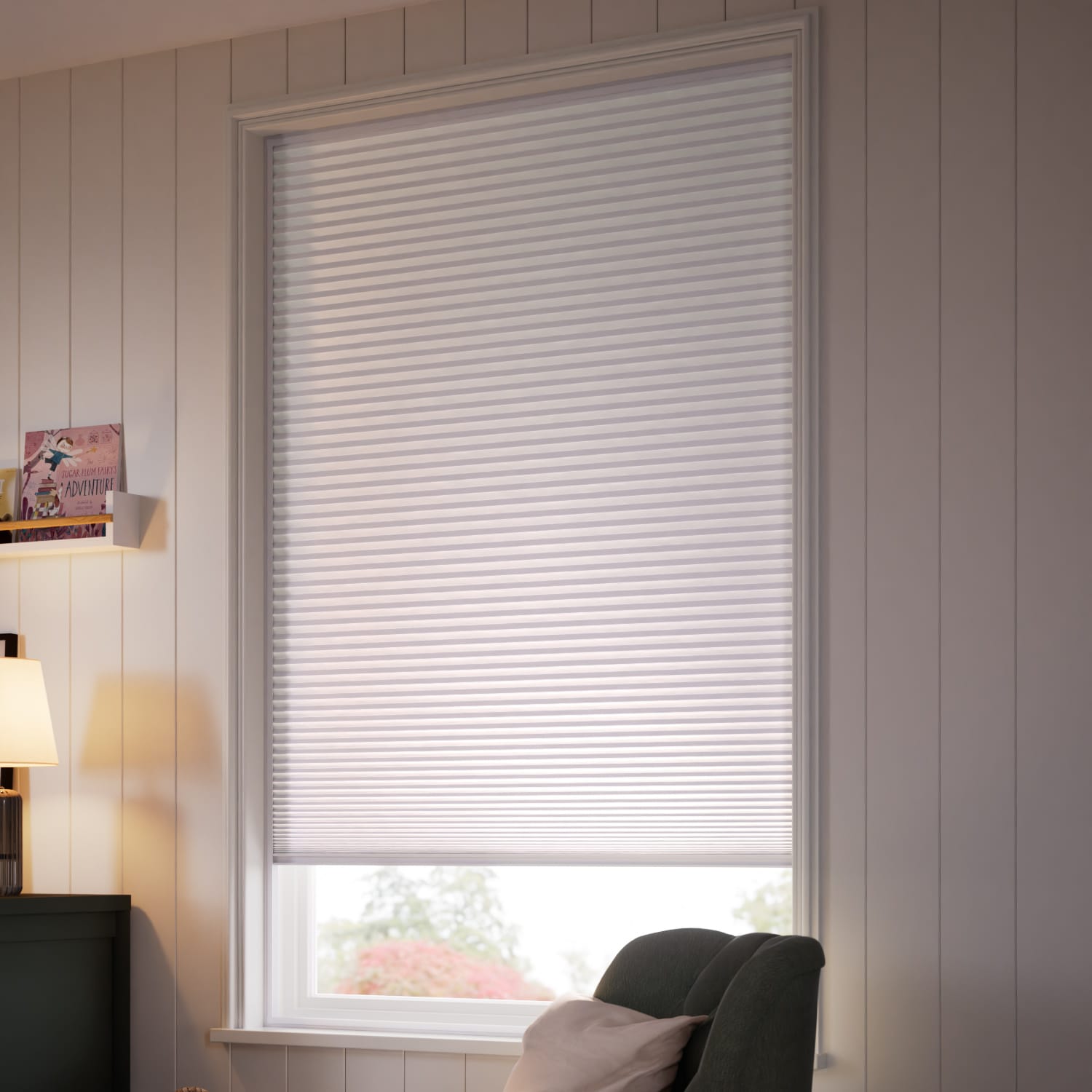 ColorizedZoom TotalShade Blackout White Thermal Blind 2129
