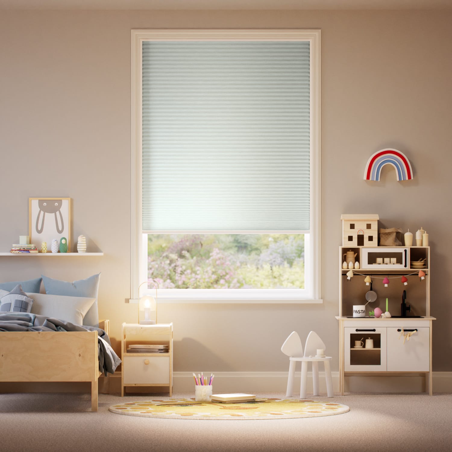 Colorized TotalShade Blackout Mint Thermal Blind 2133