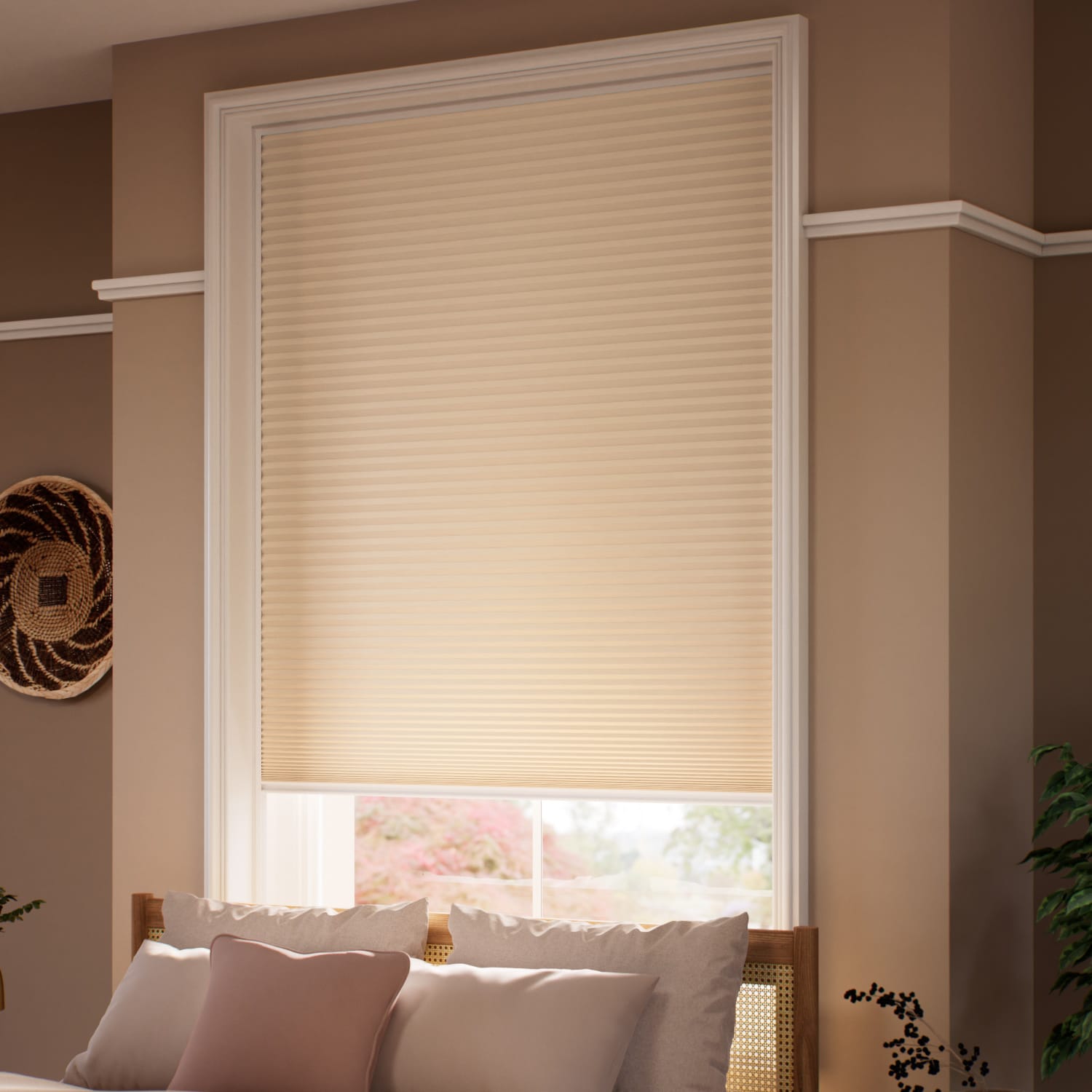 ColorizedZoom TotalShade Blackout Peach Thermal Blind 2134