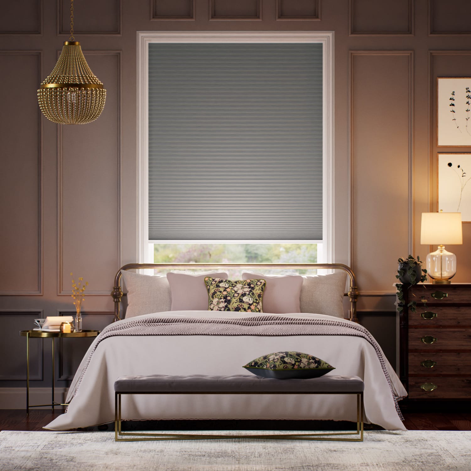 Colorized TotalShade Blackout Elephant Grey Thermal Blind 2126