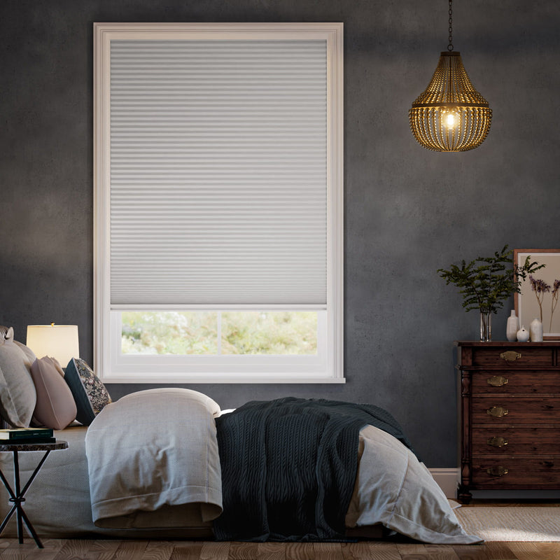 Colorized MaxShade Blackout Cloud Grey Thermal Blind