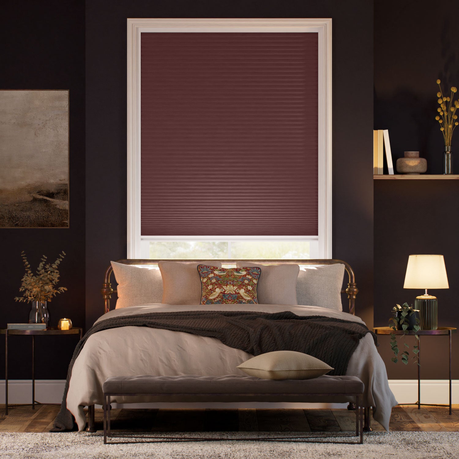 Colorized MaxShade Blackout Harissa Thermal Blind 2141