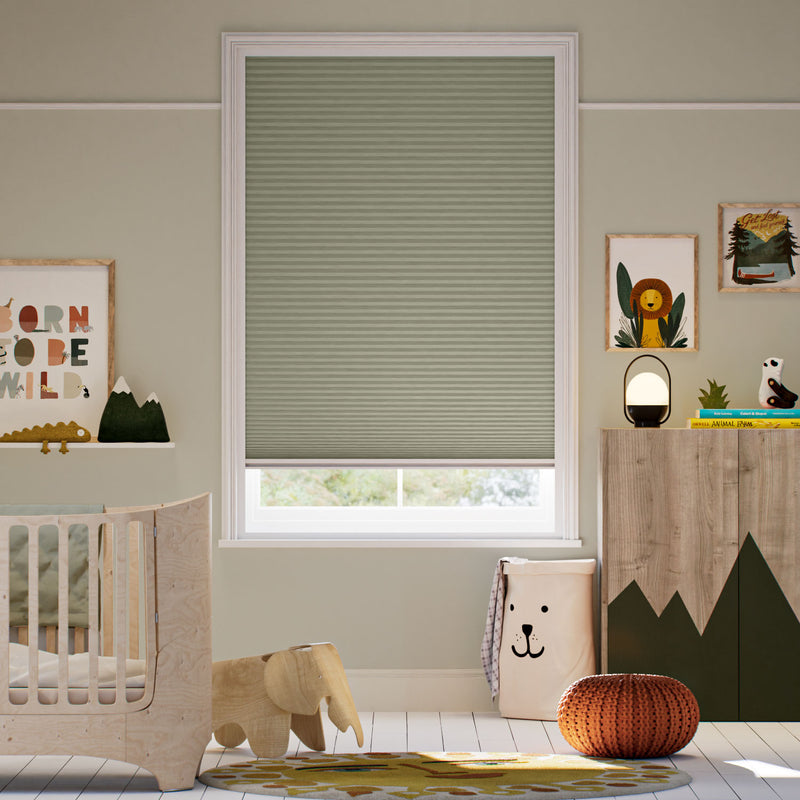 Colorized MaxShade Blackout Olive Thermal Blind