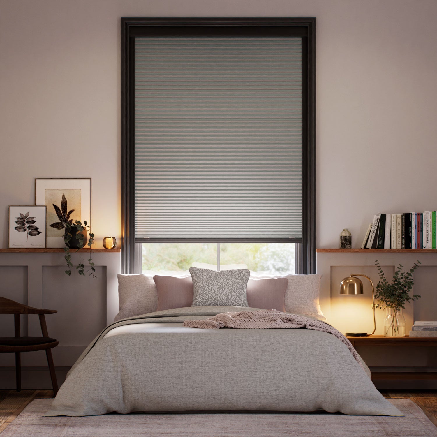 Colorized Click2Shade Complete Blackout Graphite Thermal Blind 2157