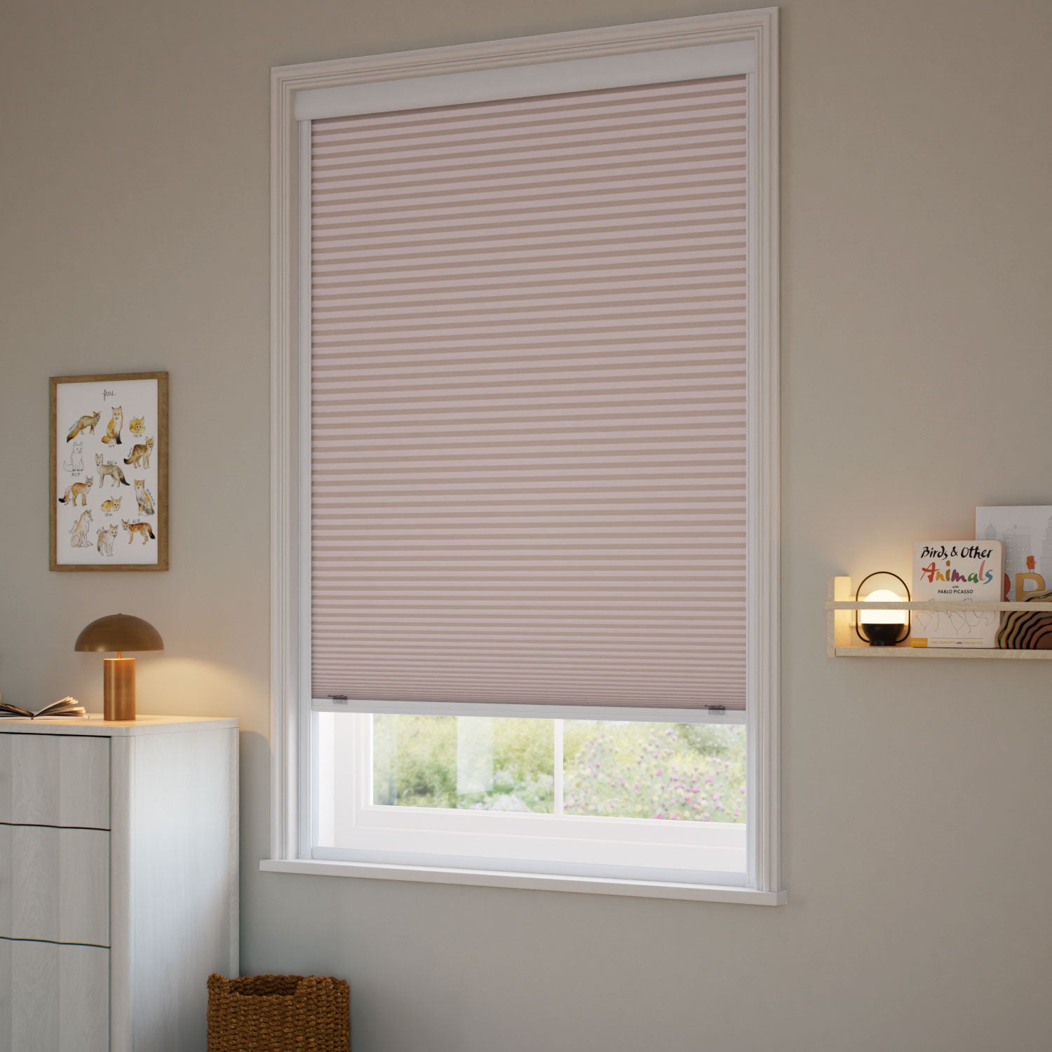 ColorizedZoom Click2Shade Complete Blackout Pink Blush Thermal Blind 2163