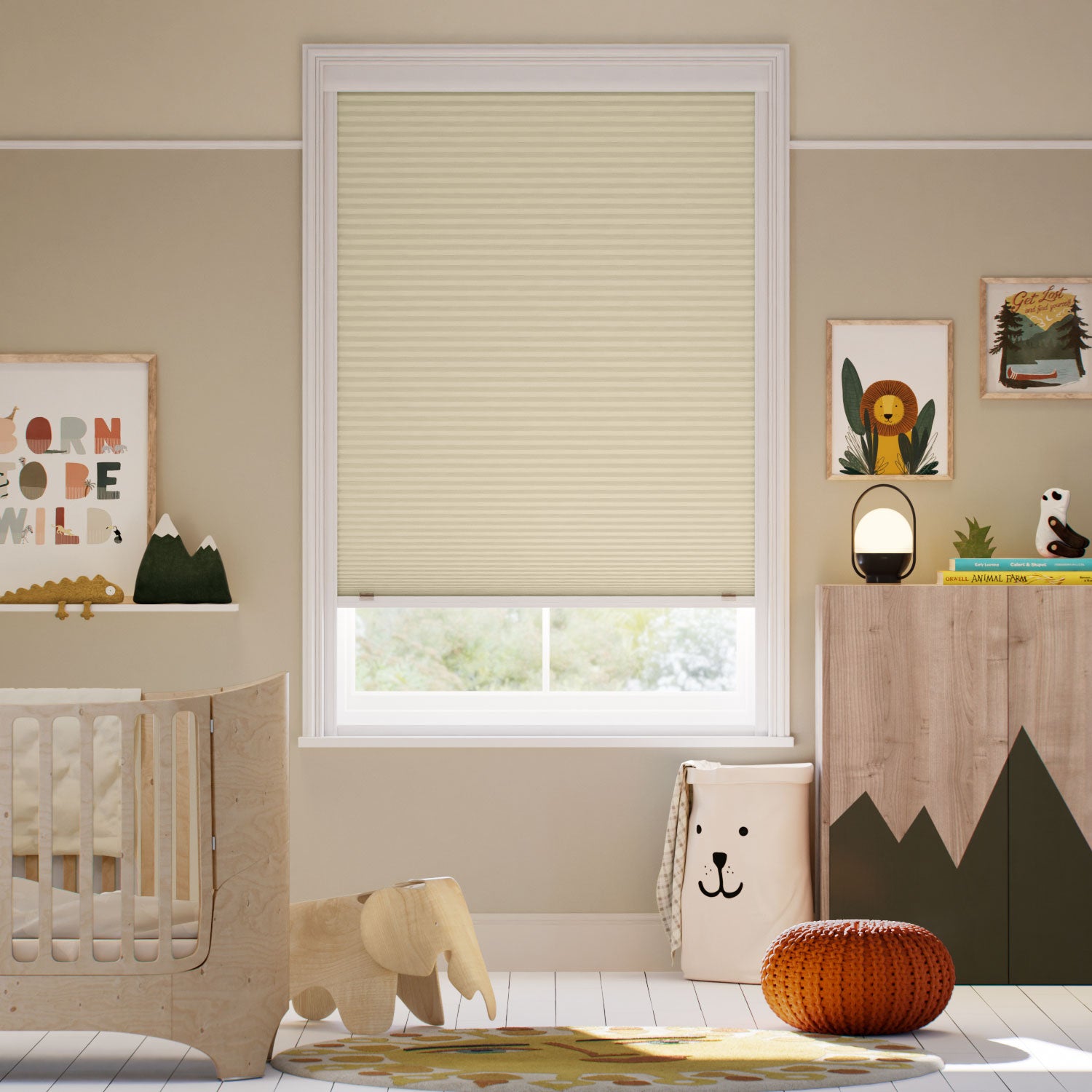 Colorized Click2Shade Complete Blackout Cornsilk Thermal Blind 2154