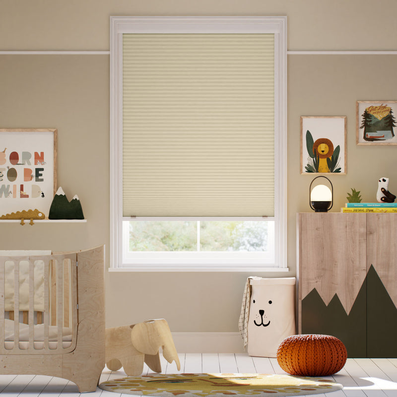 Colorized Click2Shade Complete Blackout Cornsilk Thermal Blind