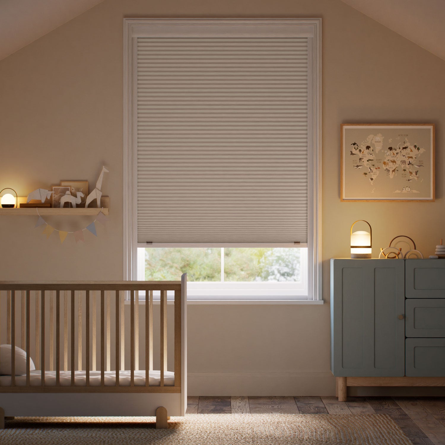 Colorized Click2Shade Complete Blackout Pebble Thermal Blind 2162