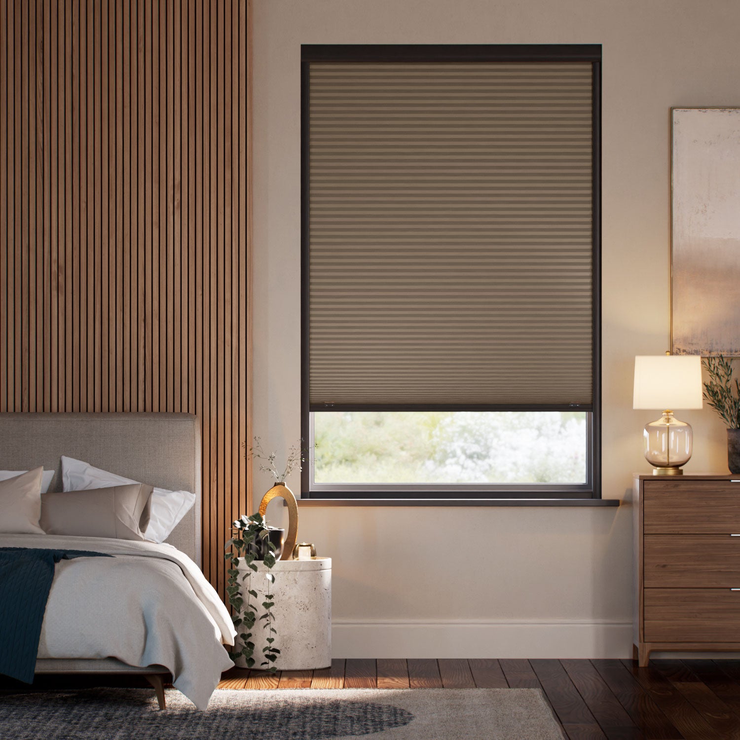 Colorized Click2Shade Complete Blackout Chocolate Thermal Blind 2153