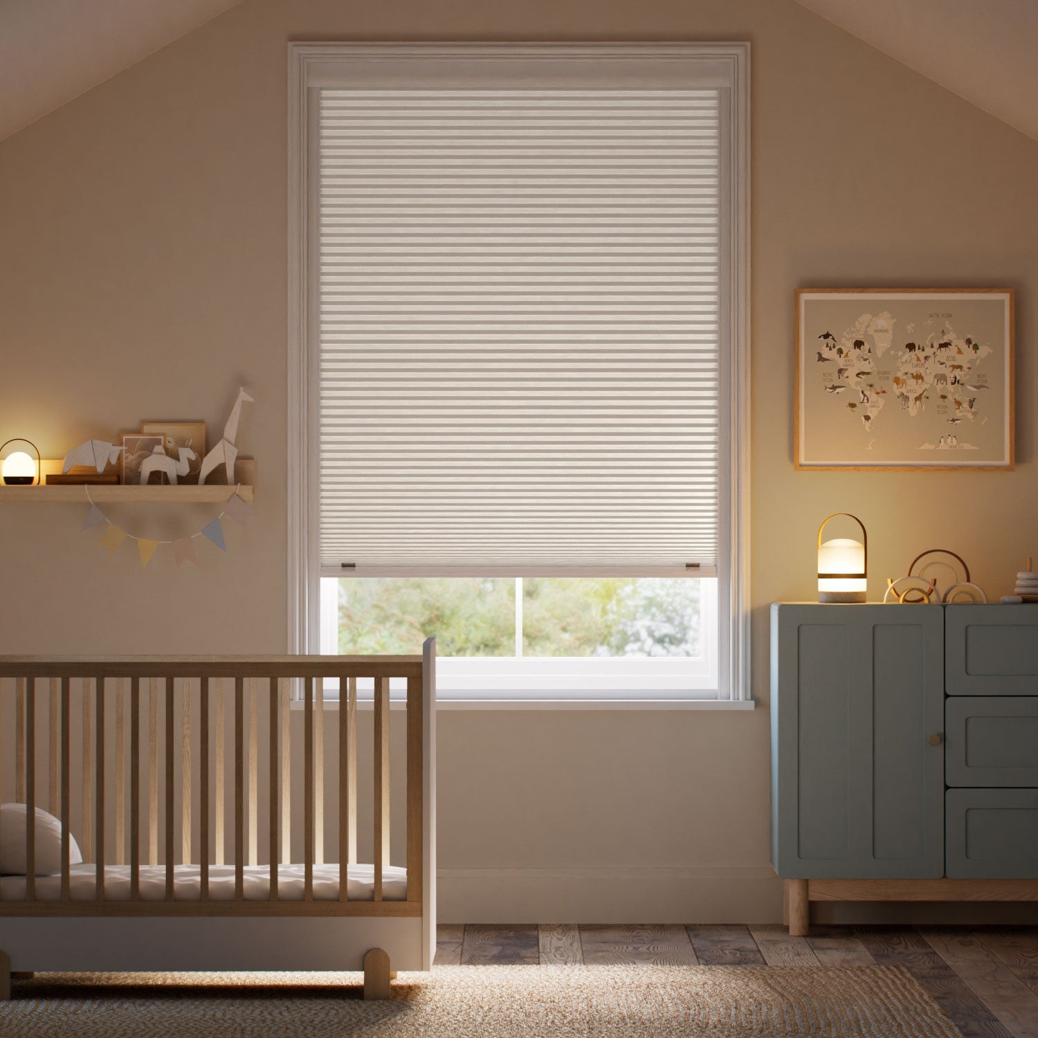 Colorized Click2Shade Complete Blackout Ivory Thermal Blind