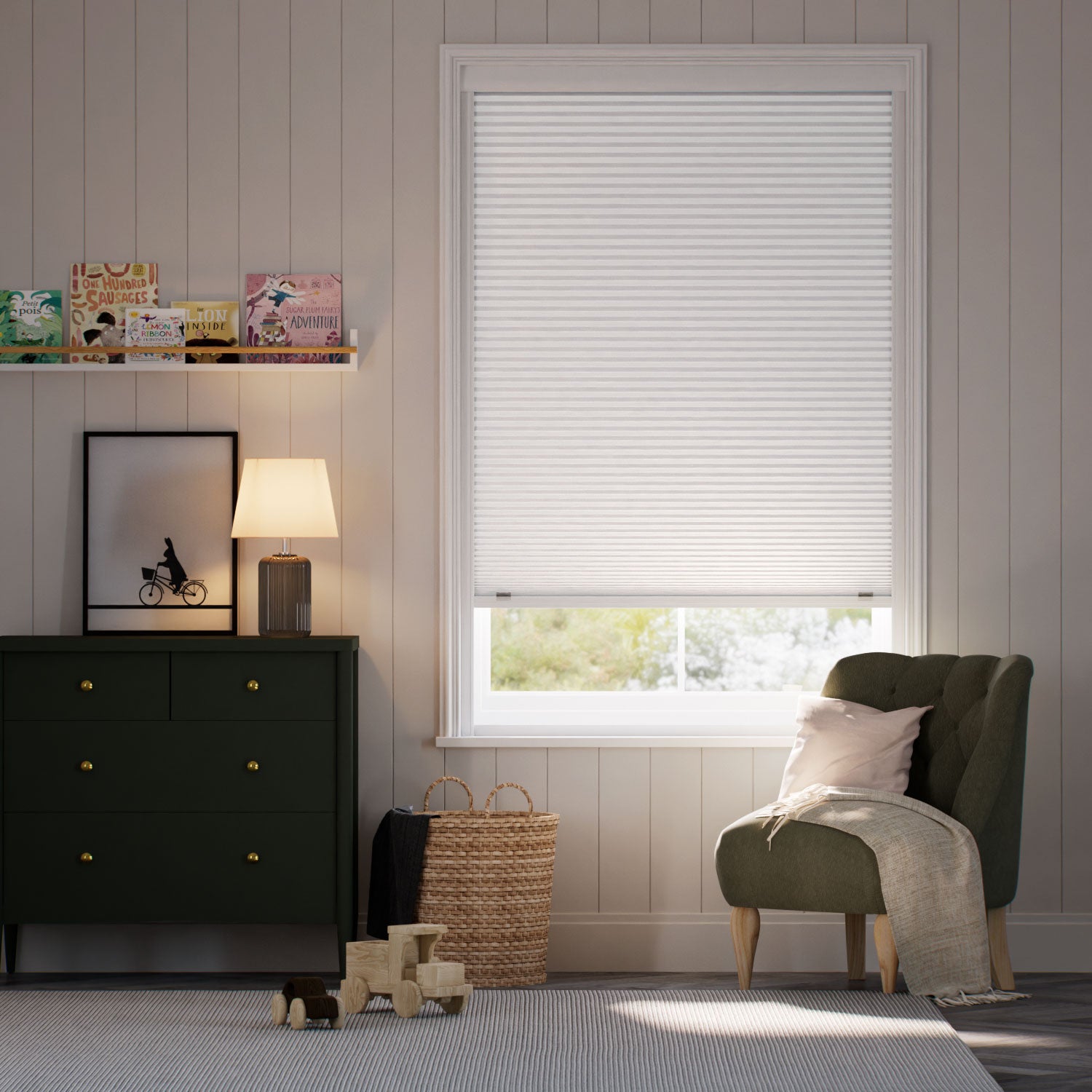 Colorized Click2Shade Complete Blackout Chalk Thermal Blind 2152